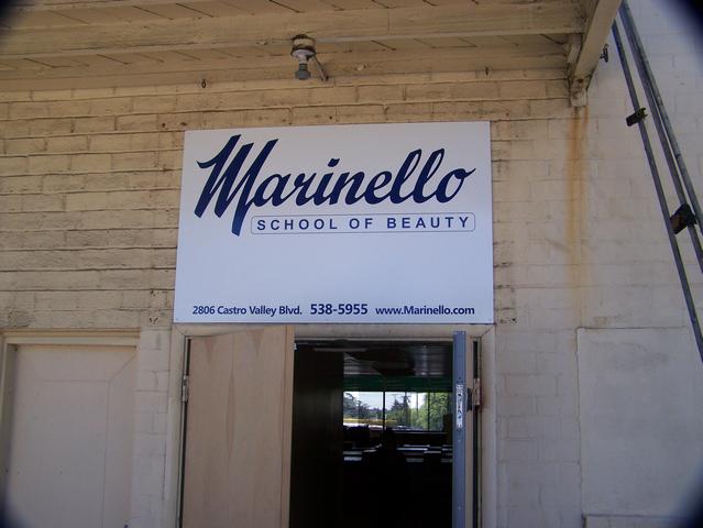 Marinello School of Beauty Full color vinyl graphics on MDO background Castro Valley, California, San Francisco Bay Area, Alameda County 15