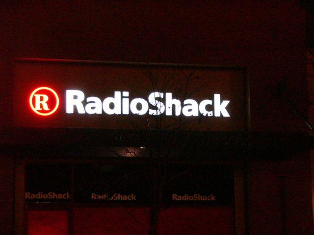 Radio Shack Channel letters, neon internal lighting Mountain View, California, San Francisco Bay Area, Santa Clara County 15