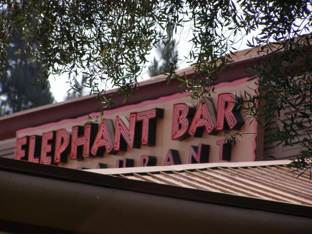 Elephant Bar Restaurant Channel letters, open faced neon lighted Fremont, California, San Francisco Bay Area, Alameda County 2