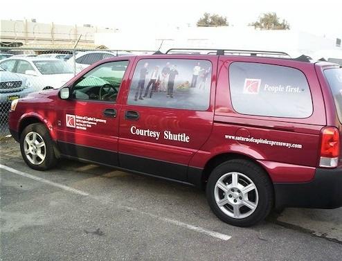 Saturn of Stevens Creek Full color vehicle vinyl graphics, windows perforated full color vinyl Santa Clara, California, San Francisco Bay Area, Santa Clara County 2
