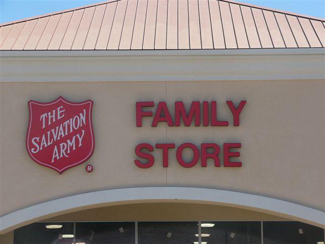 The Salvation Army Channel letters, sign cabinet with acrylic face, neon internal lighting Gilroy, California, San Francisco Bay Area, Santa Clara County 21