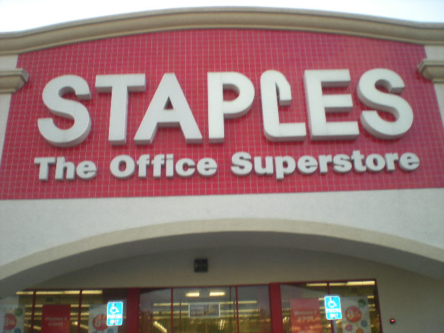 Staples Channel letters, LED internal lighting Dublin, California, San Francisco Bay Area Alameda County 26