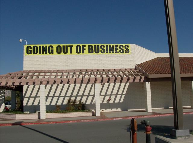 Mervyn's Banner vinyl background, hemmed & grommeted edges, vinyl letters Mountain View, California, San Francisco Bay Area 5