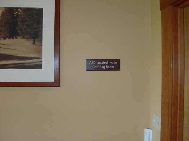 Sharon Heights Golf & Country Club Acrylic signs with engraved letters and matthews custom finish paint job. Menlo Park, California, San Francisco Bay Area, San Meteo County 6