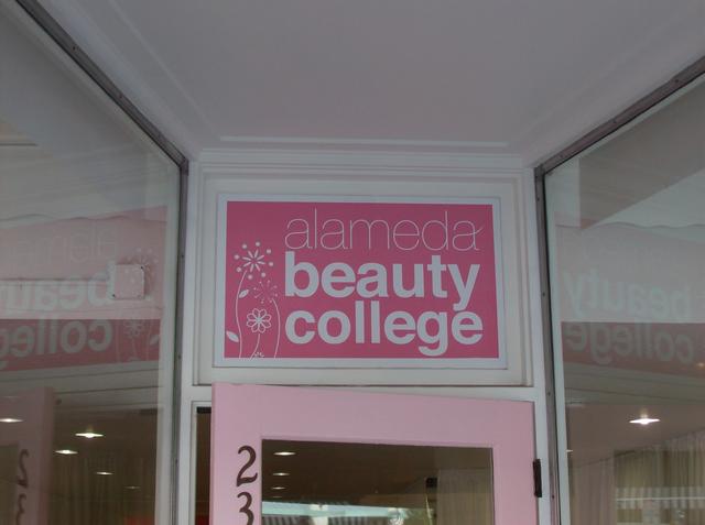Alameda Beauty College Full color digital printed vinyl graphics on window surface Alameda, California, San Francisco Bay Area, Alameda County 8